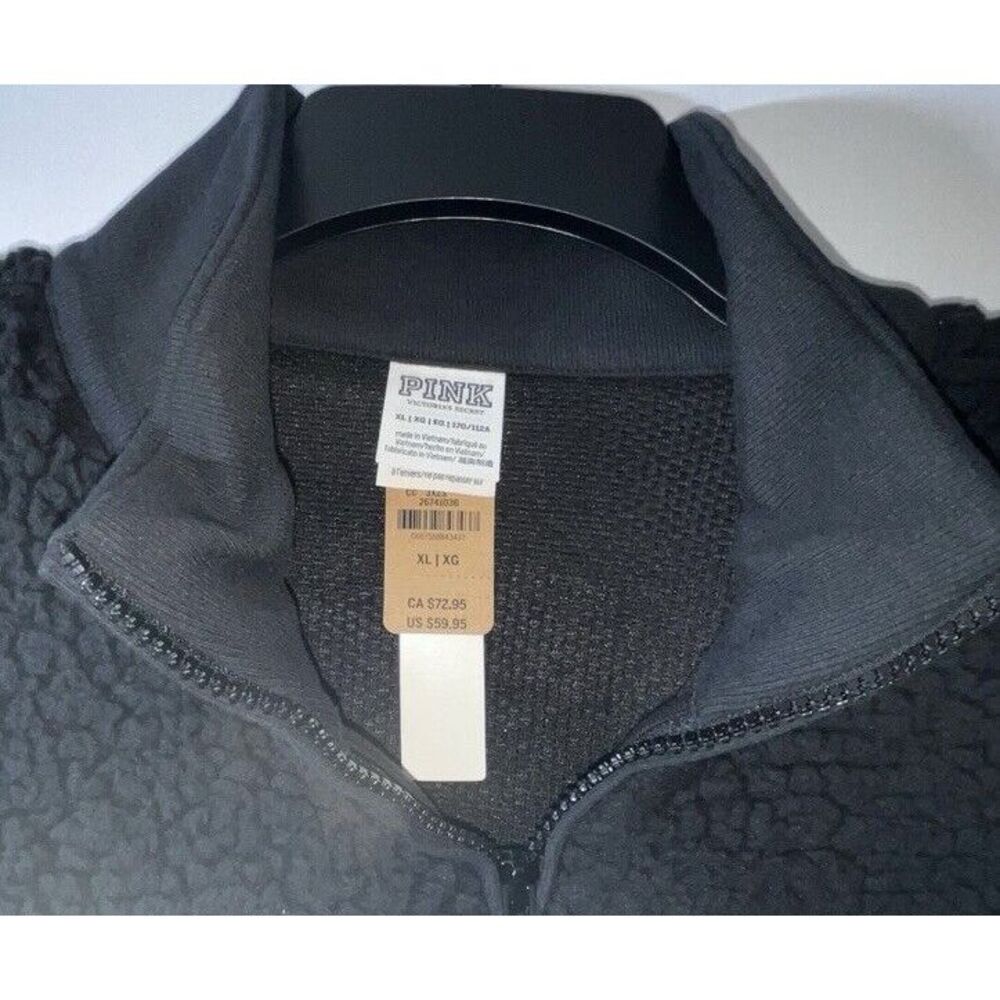 Brand New Pink - Cozy Fleece Half-Zip Pullover -size‎ XL - Picture 3 of 5